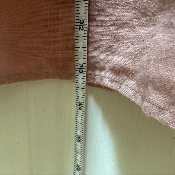 REFORMATION Ava Ruffle Linen Minidress Serenade Pink Spaghetti Strap Dress 12 - Picture 6 of 7